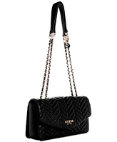 Guess Anning Small Quilted Convertible Crossbody Flap