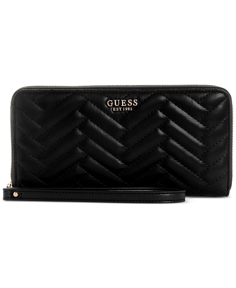 Guess Anning Large Zip Around Wallet