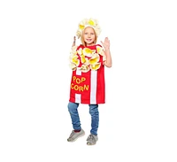 Dress Up America Popcorn Tunic & Hat Costume Set