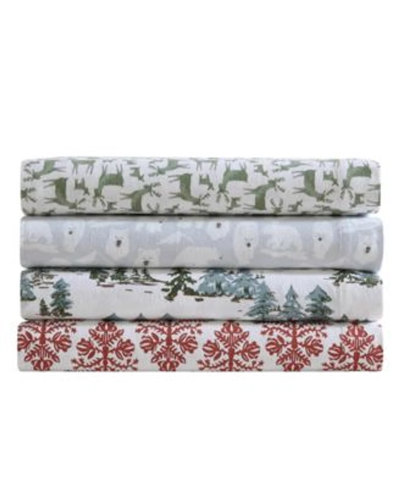 Eddie Bauer Holiday Cotton Flannel Sheet Set