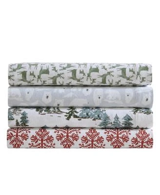 Eddie Bauer Holiday Cotton Flannel Sheet Set