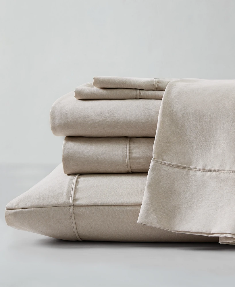 Kenneth Cole New York Solid Cationic Brushed Microfiber Piece Sheet Set