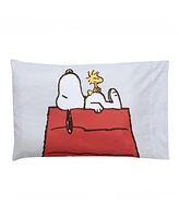 Bedtime Originals Toddler Snoopy Love 4-Piece Bedding Set - Gray/Red/White