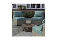 Mondawe 9'' H x 28'' W Fibre Reinforced Concrete Outdoor Fire pit