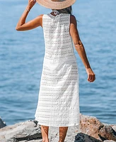 Cupshe Women's Crochet Lace Beach Cover-Up