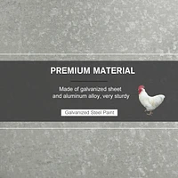 30 lbs Capacity Automatic Chicken Poultry Feeder with a Galvanized Steel and Aluminium Build, Weatherproof Design