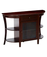 Kings Brand Furniture Kings Brand Walnut Finish Wood Entryway Console Sofa Storage Buffet Table