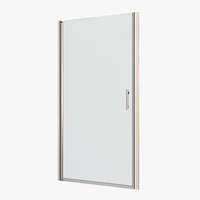 1 3/8" adjustment, universal pivot shower door, open outside, with 1/4" tempered glass