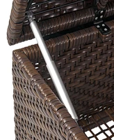 Santiago Pe Wicker Storage Bench