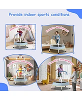 Toddler Trampoline for Kids 1 Year Plus with Handle, Baby Gifts for Boys and Girls, Indoor and Outdoor
