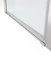 1 3/8" adjustment, universal pivot shower door, with 1/4" tempered glass