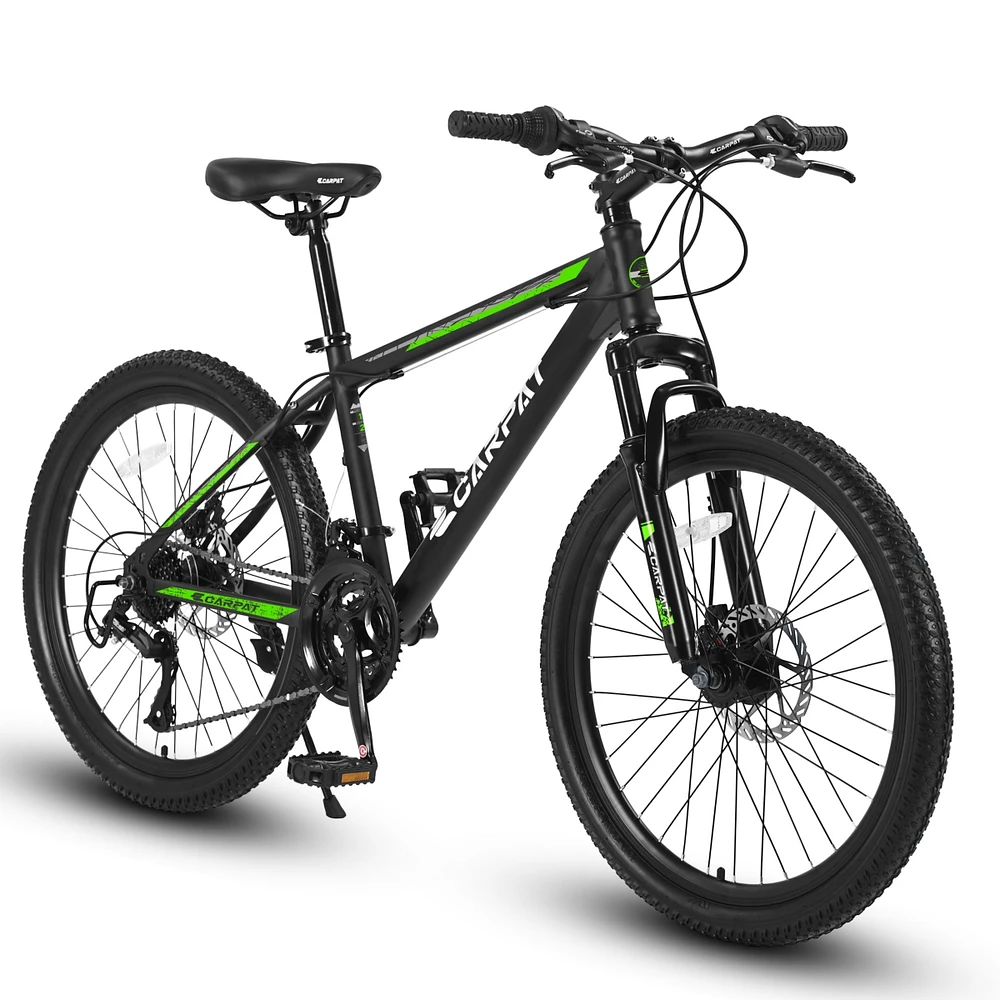 Simplie Fun 26 Inch Mountain Bike, Shimano 21 Speeds with Mechanical Disc Brakes, High