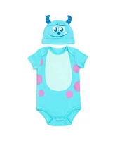 Monsters Inc. Baby Boys Pixar Toy Story Winnie the Pooh Bodysuit and Hat Set