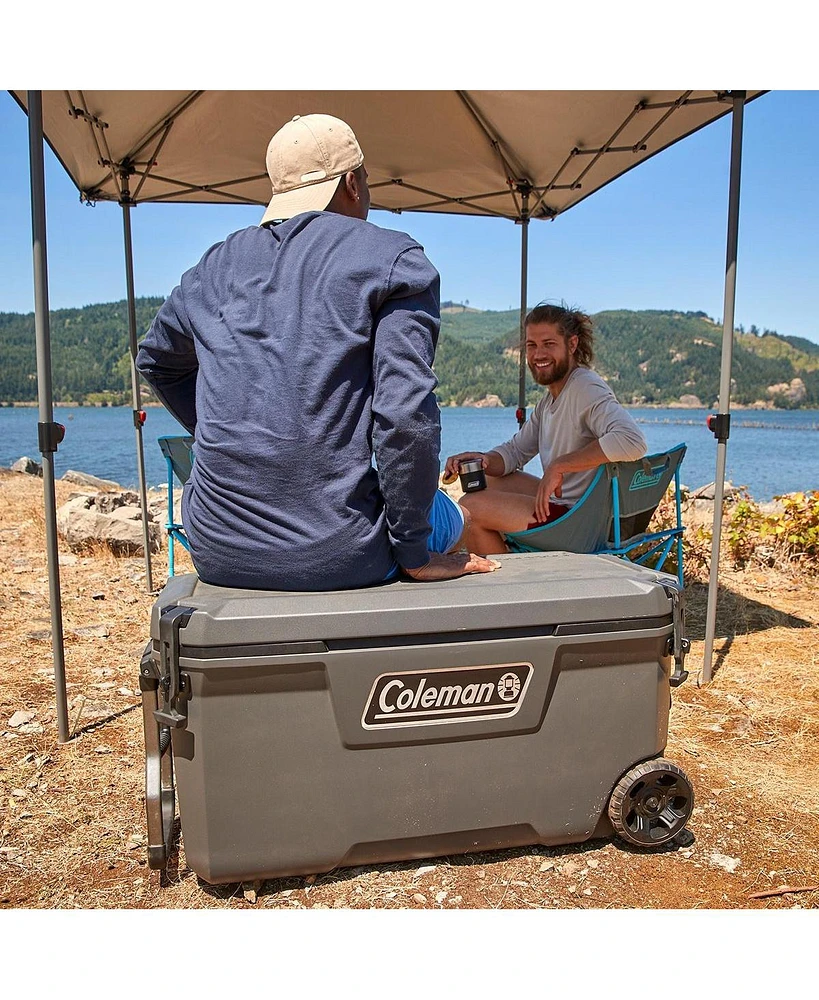 Coleman Gray/Dark Storm Convoy Series 100 Qt. Cooler With Wheels