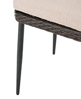 Stylish Outdoor Dining Chairs With Durable Faux Wood Legs And Water-Resistant Cushions