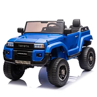 Simplie Fun 24V Two-seater Kids Ride On Car W/Parents Remote Control, Licensed Toyota LC250,110w Motors, With Shovel