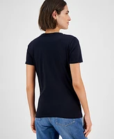 Boss by Hugo Women's Contrast Logo Regular-Fit T-Shirt