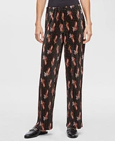 Jm Collection Petite Pleated Paisley-Print Pull-On Pants, Exclusively at Macy's