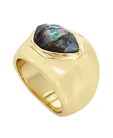 Robert Lee Morris Soho Abalone Molten Cocktail Ring