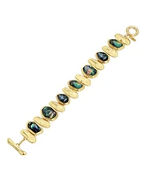 Robert Lee Morris Soho Abalone Molten Link Bracelet