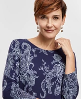 Jm Collection Women's Printed Swing Top, Exclusively at Macy's