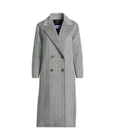 Lands' End Women's Insulated Double Breasted Wool Coat