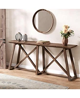 Tribesigns Farmhouse Console Table for Entryway: 70.9