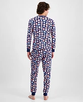 Family Pajamas Men's Valentine's Day Stamps Pajama Set, Exclusively at Macy's