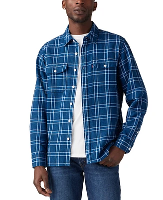 Levi's Men's Jackson Worker Relaxed-Fit Plaid Shirt Jacket