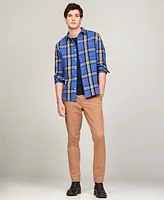 Tommy Hilfiger Men's Regular-Fit Heavy Brushed Check Shirt