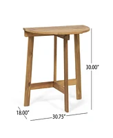 Simplie Fun Westmont Half-Round Bistro Table, Natural