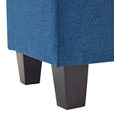 Streamdale Furniture Springfield Navy Blue Ottoman: Contemporary Comfort and Versatile Style