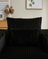 Streamdale Furniture 62.5-Inch Corduroy Sponge Sofa Lounge Chair, No Assembly Required, Fluffy Modern Sleeper Chair for Indoor Living Room Bedroom