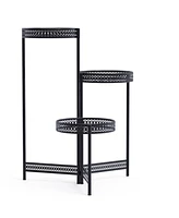 Unho Metal Multi-tier Planter Flowers Pots Holder Garden Patio Decor Plants Rack Stand