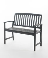 Loja Bench: Durable Acacia Wood Bench For Outdoor Comfort And Style