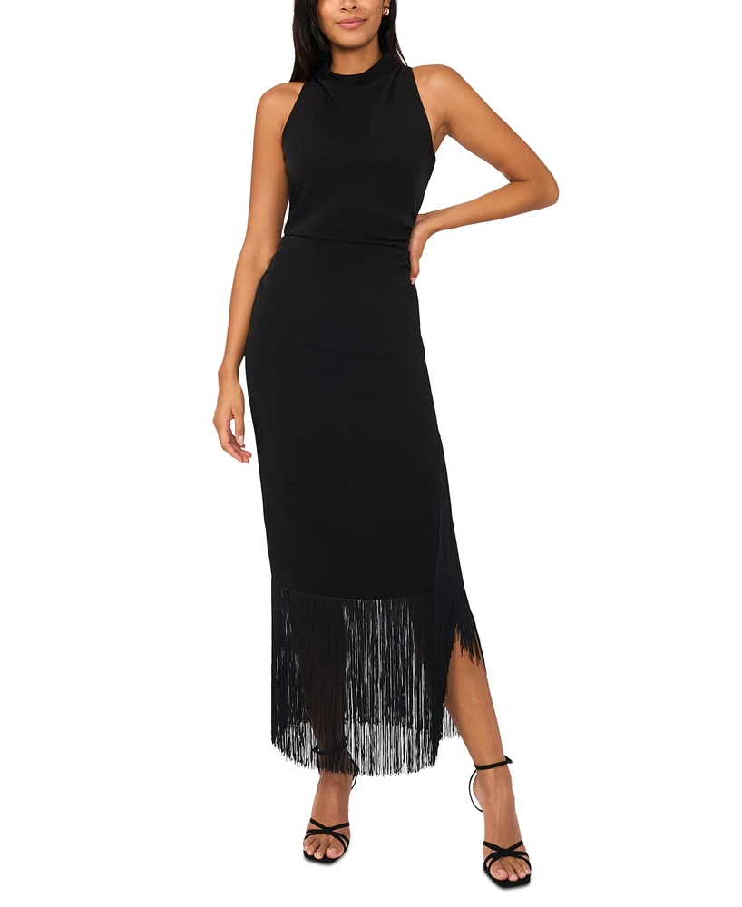 Parker Women's Fringe-Trim Sleeveless Maxi Dress