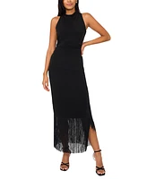 Parker Women's Fringe-Trim Sleeveless Maxi Dress