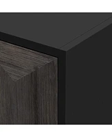 Streamdale Furniture Versatile Four-Door Sideboard with Brushed Doors and Fir Veneer, Featuring Elegant Handles, Perfect for Various Spaces.