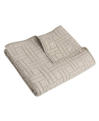 Levtex Melange Stitch Stitching Quilted Throw