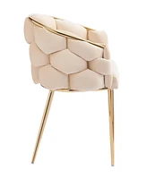 Streamdale Furniture Luxury Handmade Accent Chair with Gold Legs