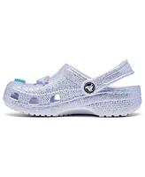 Crocs Little Girls Glitter Sea Classic Clogs from Finish Line