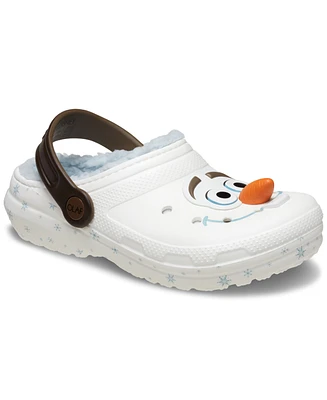 Crocs x Frozen Toddler Kids Olaf Lined Classic Clogs from Finish Line