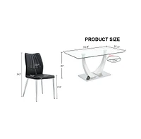 Streamdale Furniture Table and chair set.Contemporary