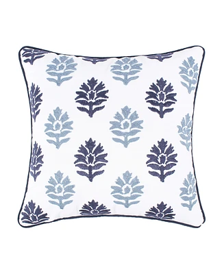 Levtex Aditya Medallion Embroidered Decorative Pillow, 18" x 18"