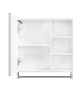 Modern 32x28inches bathroom cabinets, medicine cabinets with mirrors and Led lights, bathroom lockers with multilevel storage compartments and towel r