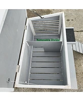 Streamdale Furniture Outdoor Breathable Cat House for Outside Cats, Cat Shelter for Feral Cats with Escape Door, Porch Deck
