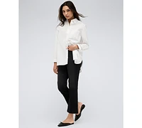 Kenneth Cole Women's Oversized Button-Front Boyfriend Shirt