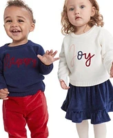 First Impressions Baby Joy Sweater Skirt Set Happy Sweater Pants Set Created For Macys