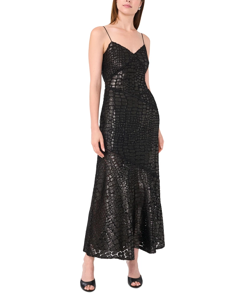 Parker Women's Metallic-Print Sleeveless Maxi Dress