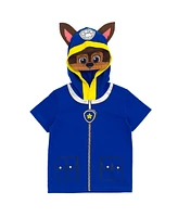 Paw Patrol Boys Chase Skye Rubble Marshall Cosplay T-Shirt and Bike Shorts French Terry Outfit Set to